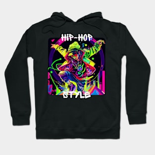 Woman Dancing In Graffiti Look Hip-hop Style Hoodie